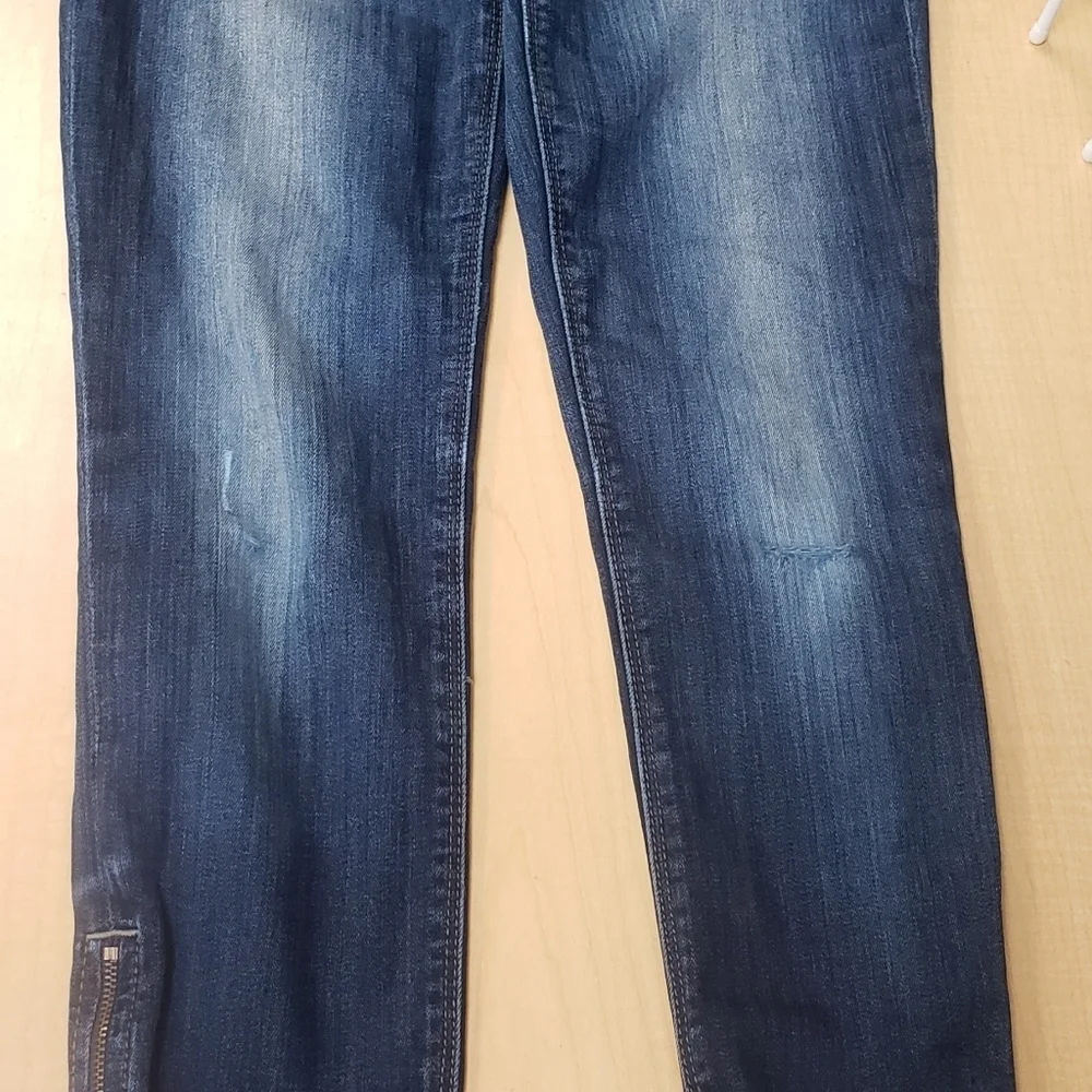Express jeans. Stella Low Rise. Skinny Zip ankle leggings. 2R